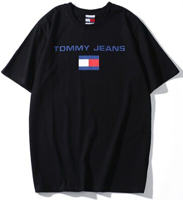 טומי הילפיגר-TOMMY TSHIRT MEN'S - BLACK