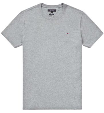 טומי הילפיגר-TOMMY TSHIRT MEN'S - GRAY