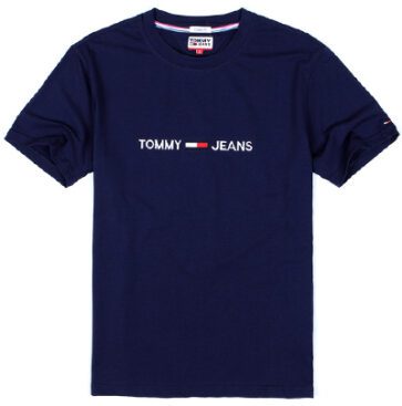 טומי הילפיגר-TOMMY TSHIRT MEN'S - NAVY BLUE