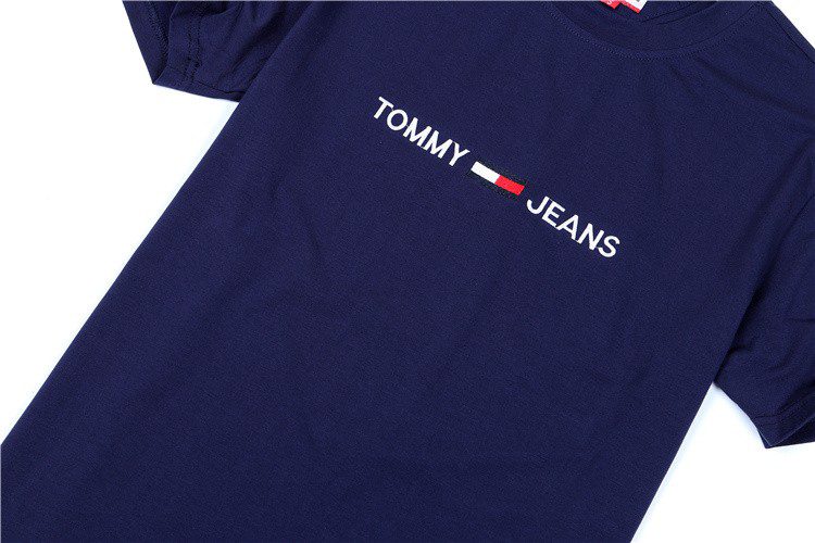 טומי הילפיגר-TOMMY TSHIRT MEN'S - NAVY BLUE – תמונה 7