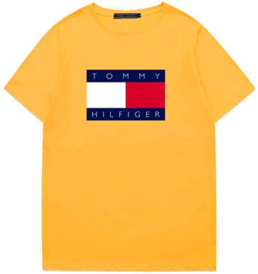 טומי הילפיגר-TOMMY TSHIRT MEN'S - YELLOW