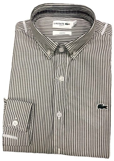 לקוסט-LACOSTE LONG MEN SHIRT - Flint & WHITE