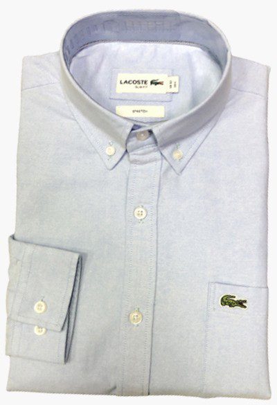 לקוסט-LACOSTE LONG MEN SHIRT - Pattens Blue – תמונה 4