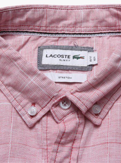 לקוסט-LACOSTE LONG MEN SHIRT - Pink Flare – תמונה 12