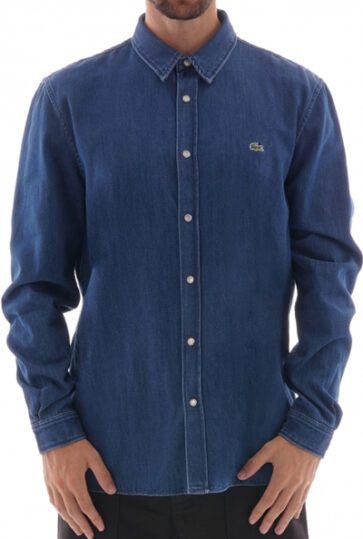 לקוסט-LACOSTE SHIRT MEN LONG JEANS - Catalina Blue