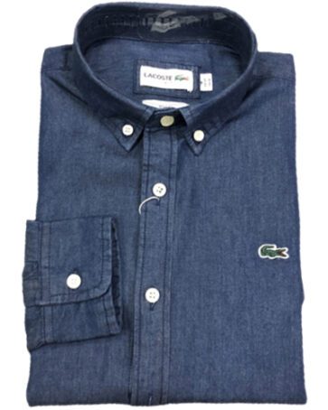 לקוסט-LACOSTE SHIRT MEN LONG JEANS - NAVY BLUE