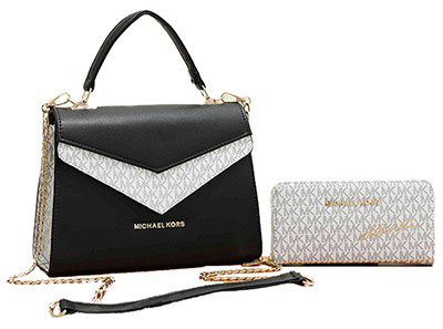 מייקל קורס-Michael Kors bag - Black & White Smoke