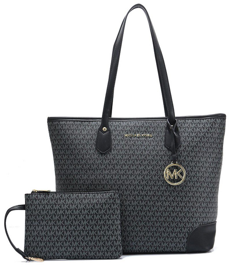 מייקל קורס-Michael Kors bag - Ebony & Mid Grey