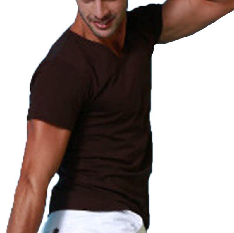 ראלף לורן-RALPH LAUREN TSHIRT MEN'S SHORT - Cocoa Brown – תמונה 3