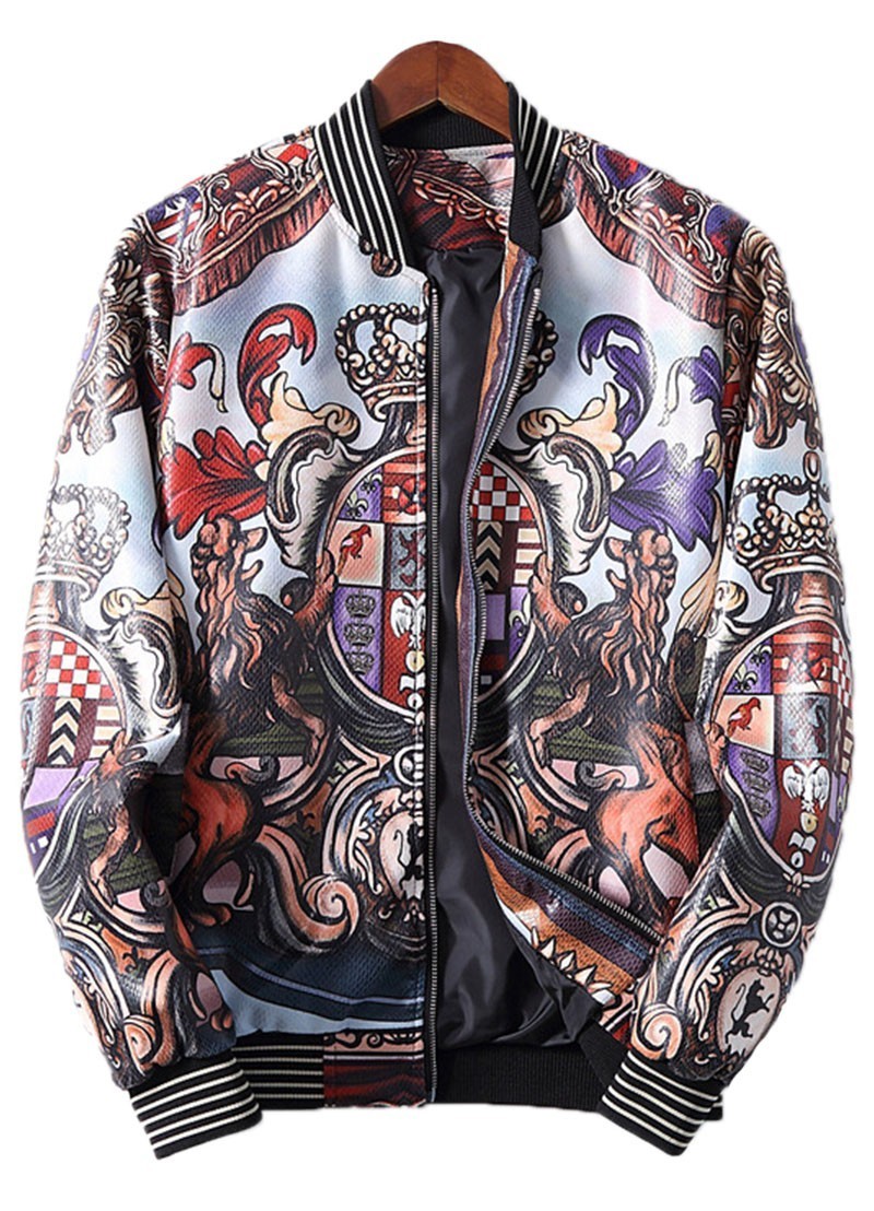 מעילים וג'קטים לגברים-D&G JACKET מותגים MEN'S- Mahogany & Quartz