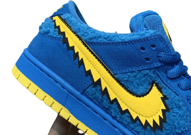 נעליי נייק-NIKE SB DUNK LOW PRO QS - Blue & Yellow Logo – תמונה 5