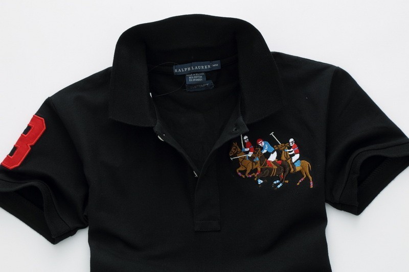 ראלף לורן-RALPH LAUREN POLO TSHIRT SHORT WOMEN - Black – תמונה 3