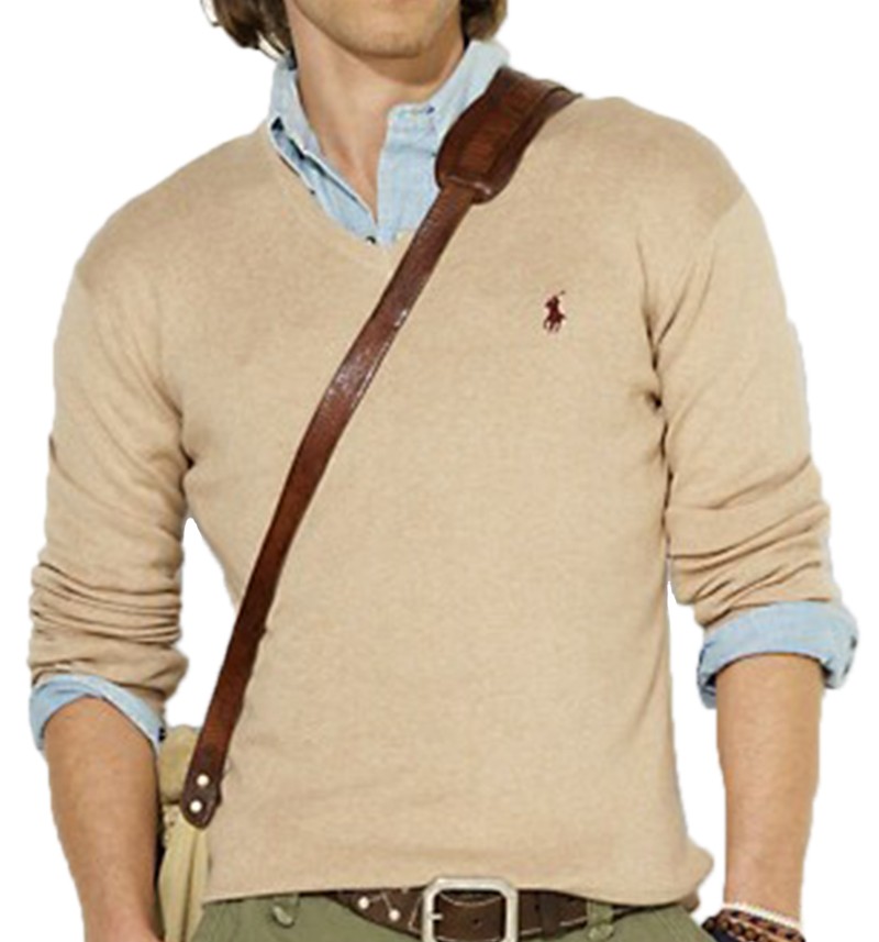 ראלף לורן-RALPH LAUREN SWETER MEN - Bone