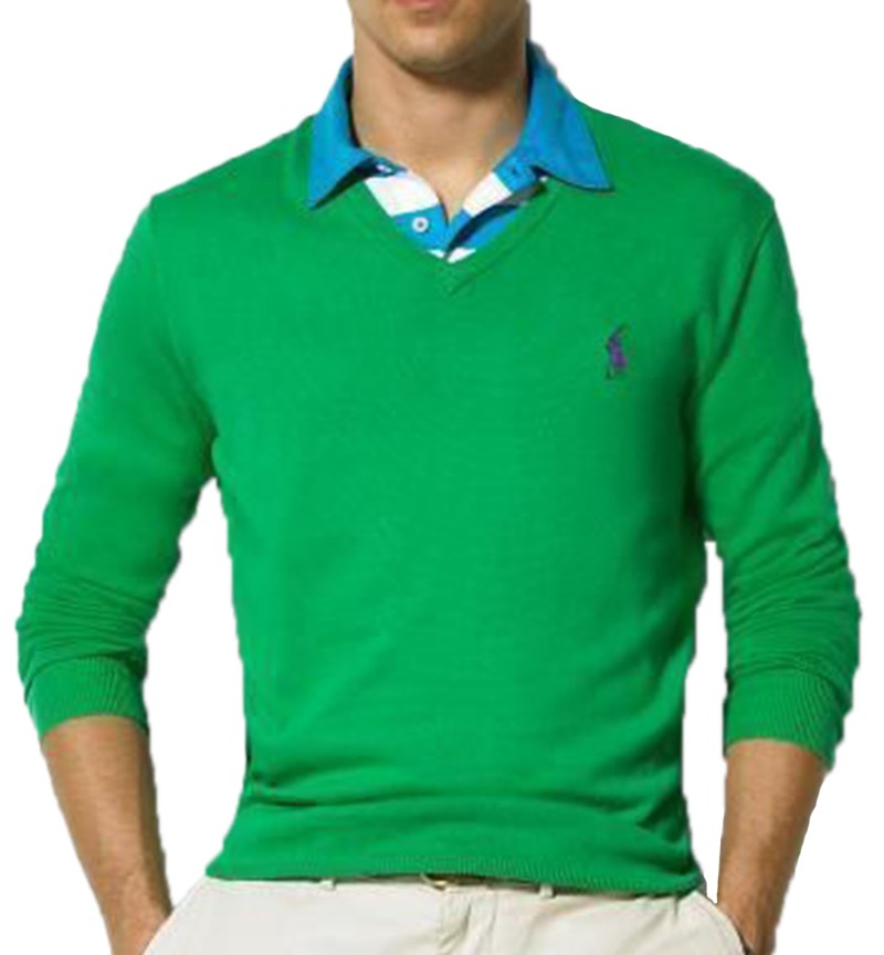 ראלף לורן-RALPH LAUREN SWETER MEN - Green