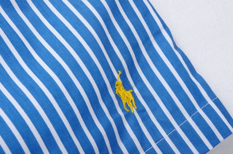 ראלף לורן-RALPH LAUREN SWIM BEACH SHORT MEN'S - Blue & White Combo – תמונה 10