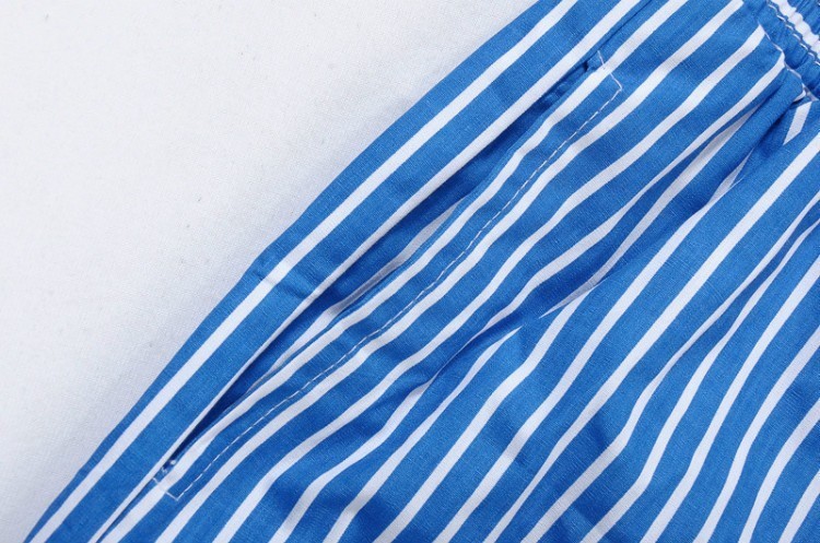 ראלף לורן-RALPH LAUREN SWIM BEACH SHORT MEN'S - Blue & White Combo – תמונה 7