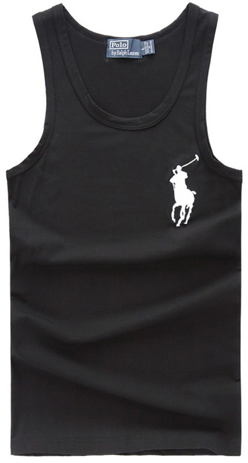 ראלף לורן-RALPH LAUREN VEST MEN - BLACK & WHITE LOGO