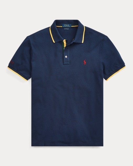 ראלף לורן-RALPH LAUREN POLO TSHIRT MEN'S SHORT DESGIN - Navy Blue – תמונה 3