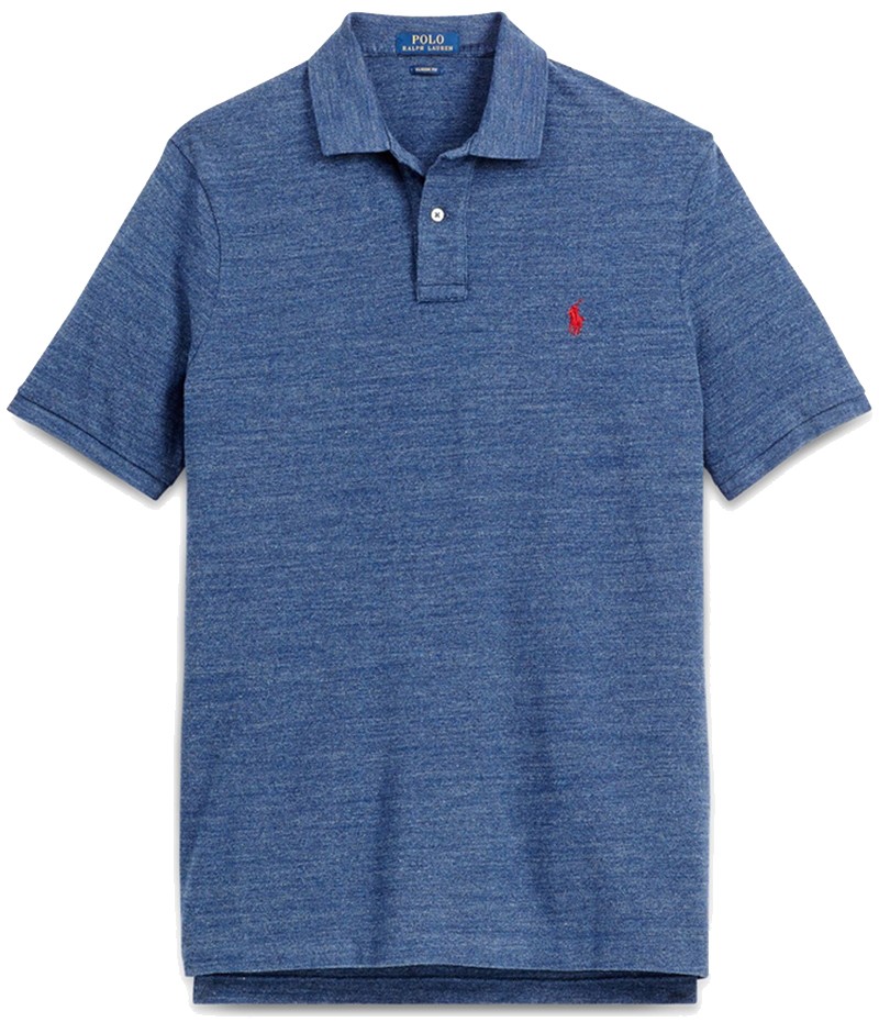 ראלף לורן-RALPH LAUREN POLO TSHIRT MEN'S SHORT DESGIN - Wedgewood