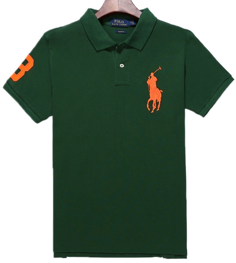 ראלף לורן-RALPH LAUREN POLO TSHIRT SHORT BIG PONY MEN'S - Deep Fir