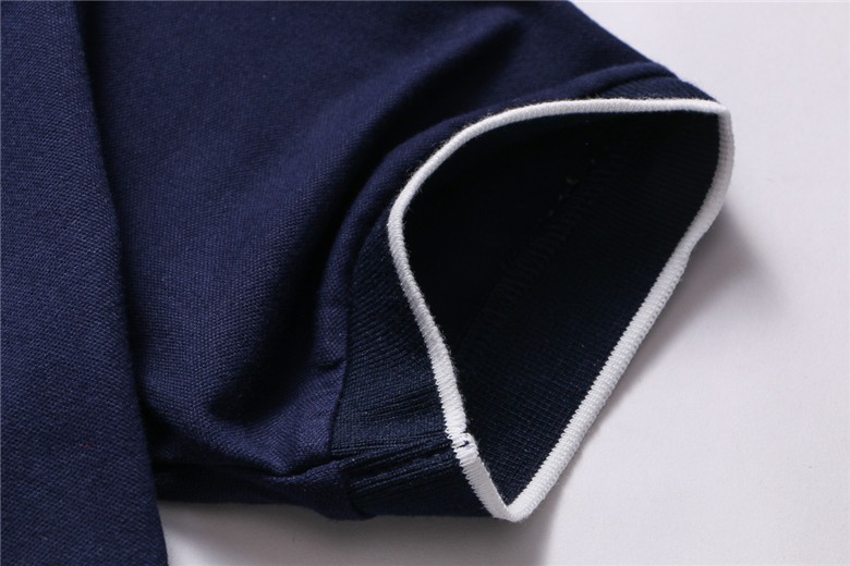 ראלף לורן-RALPH LAUREN POLO TSHIRT SHORT BIG PONY MEN'S- NAVY BLUE WHITE – תמונה 7