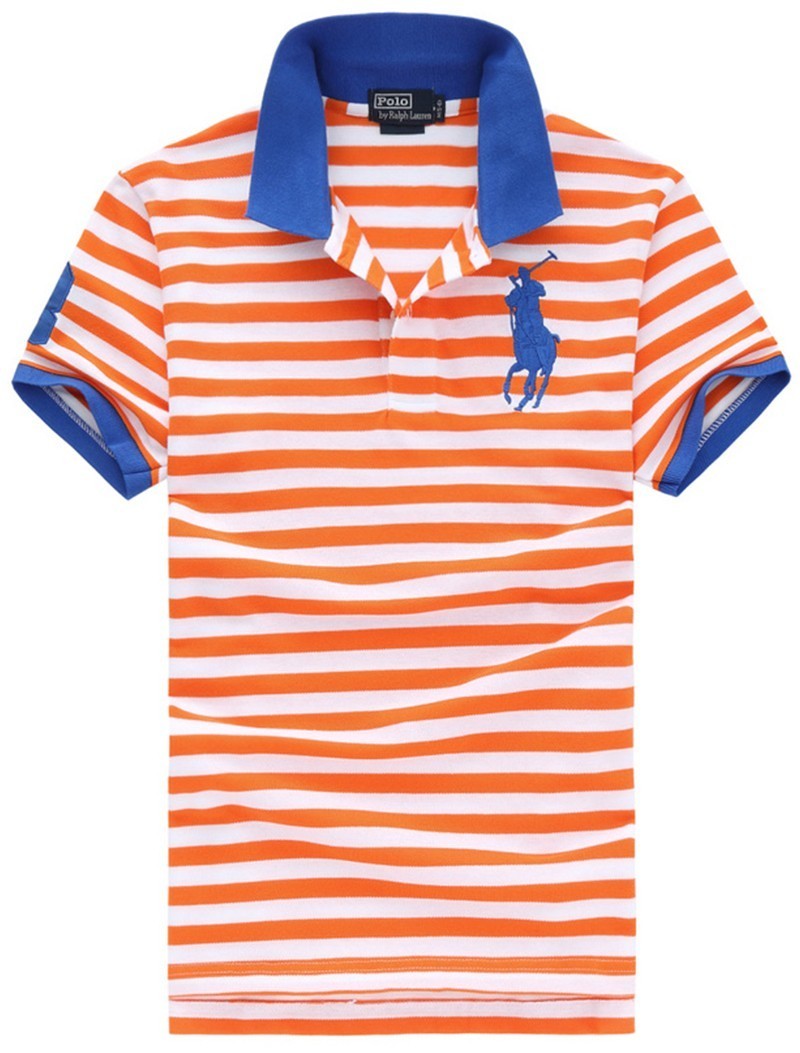 ראלף לורן-RALPH LAUREN POLO TSHIRT SHORT BIG PONY MEN'S - Red & White