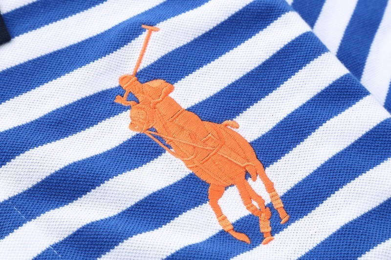 ראלף לורן-RALPH LAUREN POLO TSHIRT SHORT BIG PONY MEN'S - White & Blue – תמונה 6