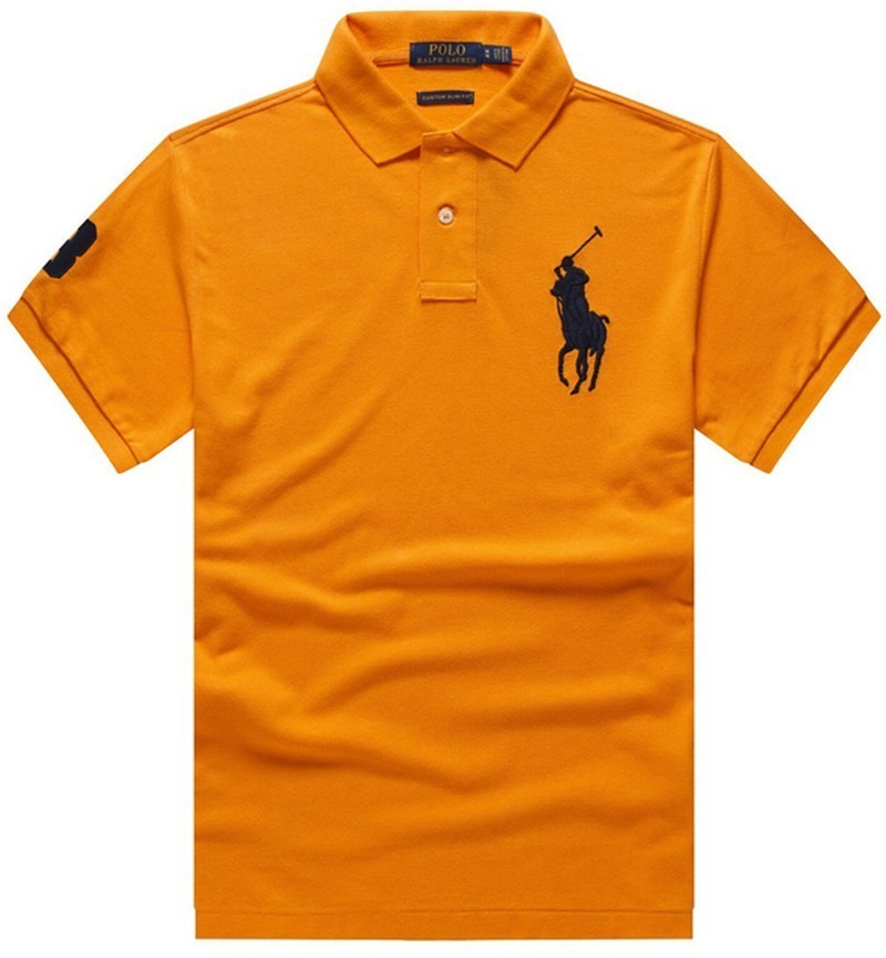 ראלף לורן-RALPH LAUREN POLO TSHIRT SHORT MEN'S - Gamboge