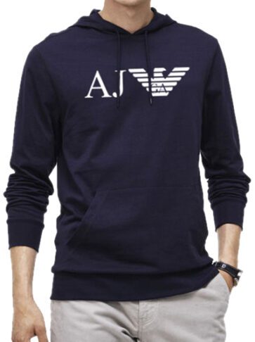 ארמני-ARMANI HOODIES MEN'S- Navy Blue