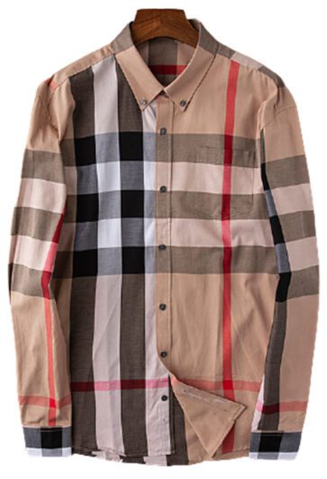 מעיל ברברי-BURBERRY BUTTON MEN - Brandy Rose Mix