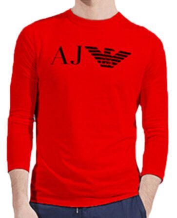 ארמני- ARMANI TSHIRT LONG MEN'S - Red