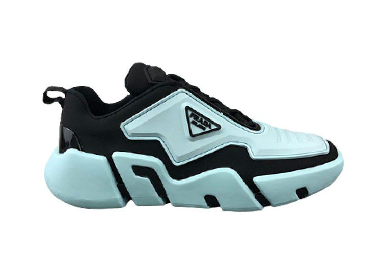 פראדה-PRADA SHOES MEN'S - Black Pearl & Shadow Green