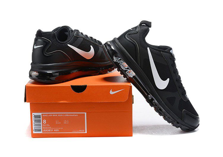 נעלי נייק-Nike Air Max 2020 - Ebony & White Logo – תמונה 3
