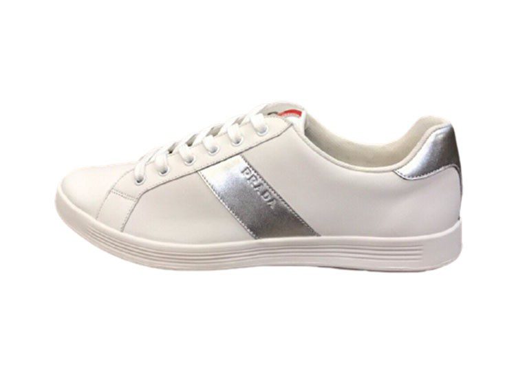 פראדה-PRADA SHOES MEN'S - Sauvignon & Silver