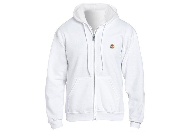 מונקלר-MONCLER HOODIES MEN’S - WHITE