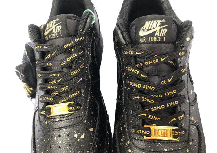 נעלי נייק -Nike Air Force 1 Low BOKARA GREY-GOLDEN GLOW – תמונה 7