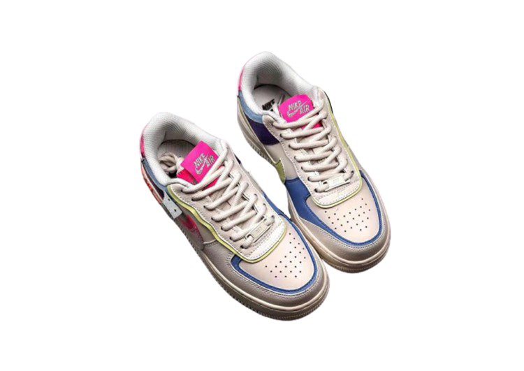 נעלי נייק -Nike Air Force 1 Low Blue Diamond-Brilliant Rose – תמונה 4