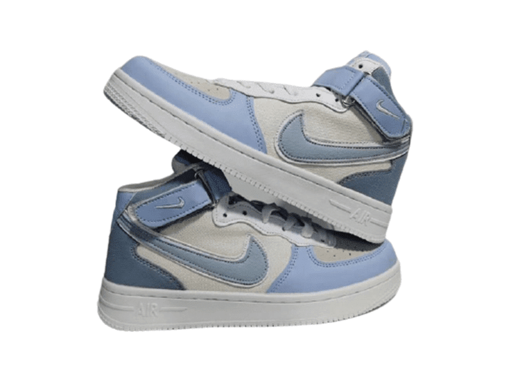 נעלי נייק-Nike Air Force 1 Low Rock Blue Cloudy – תמונה 5