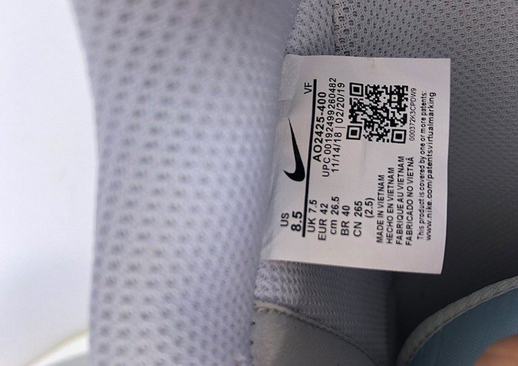 נעלי נייק -Nike Air Force 1 Low SEAGULL-BALI HAI – תמונה 7