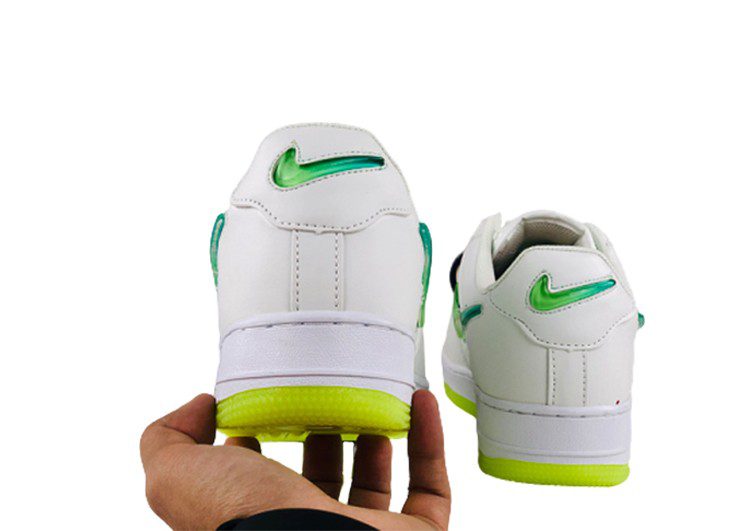 נעלי נייק -Nike Air Force 1 Low White-Fern – תמונה 9