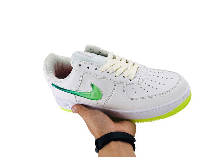 נעלי נייק -Nike Air Force 1 Low White-Fern – תמונה 5
