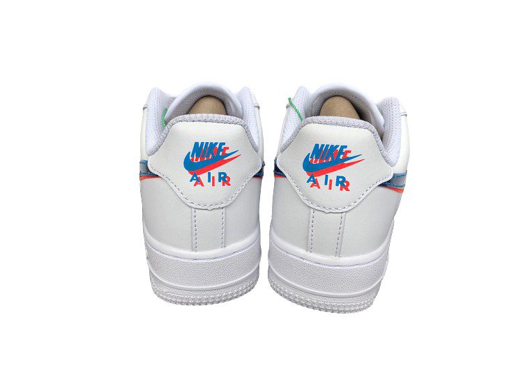 נעלי נייק -Nike Air Force 1 Low White-Red – תמונה 7