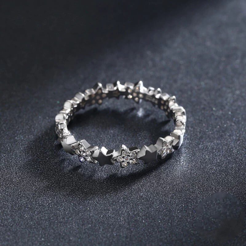 טבעת יוקרה-Silver Rings For Women Fine Jewelry Valentine's Day GIFT – תמונה 5