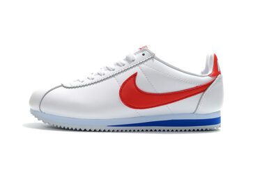 נעלי נייק-Nike Classic Cortez - White_Blue_Red_Casual