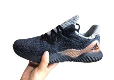 נעלי אדידס-Adidas Clover Small Coconut - Black & Pattens Blue