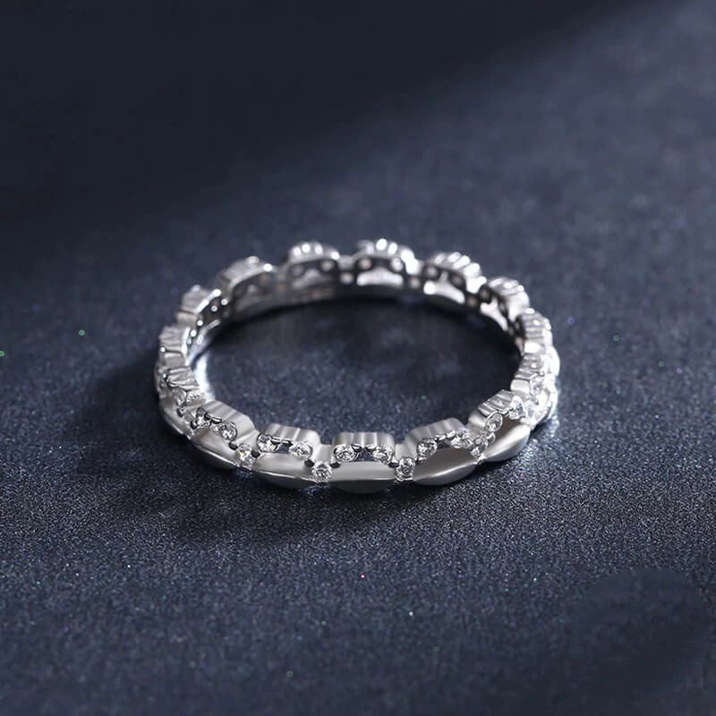 טבעת יוקרה-selver Rings For Women Real 925 Sterling – תמונה 5
