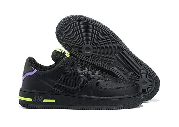 נעלי נייק -Nike Air Force 1 Low - Black Victoria & Atlantis – תמונה 6