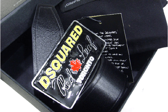 DSQUARED2 BELT-Black Yellow &Red – תמונה 2