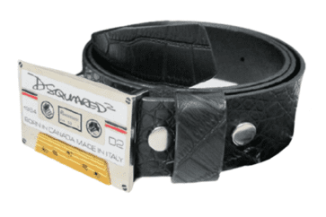 DSQUARED2 BELT- Shark White & Yellow