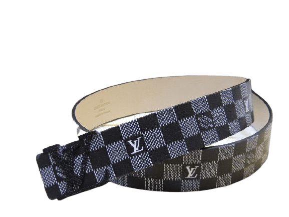 Louis Vuitton-לואי ויטון Belt - Black Gray – תמונה 2
